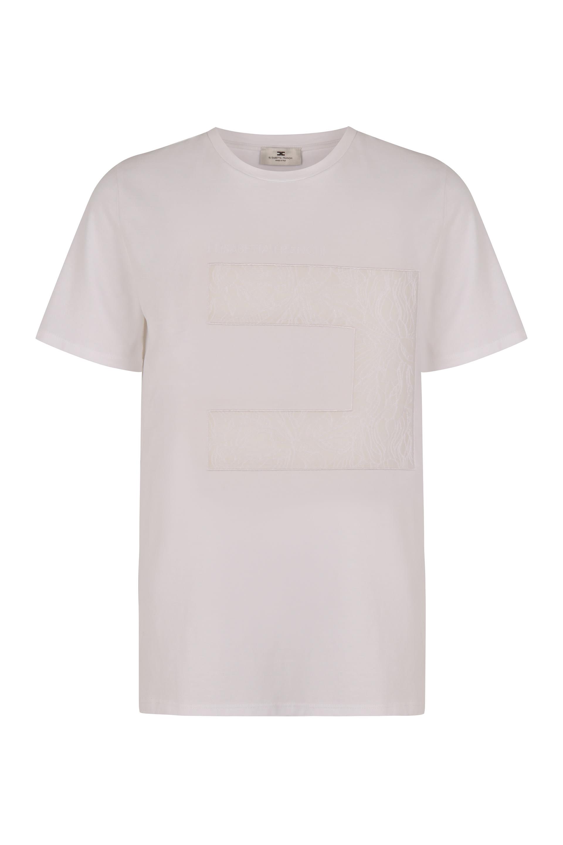 viscose crew-neck t-shirt