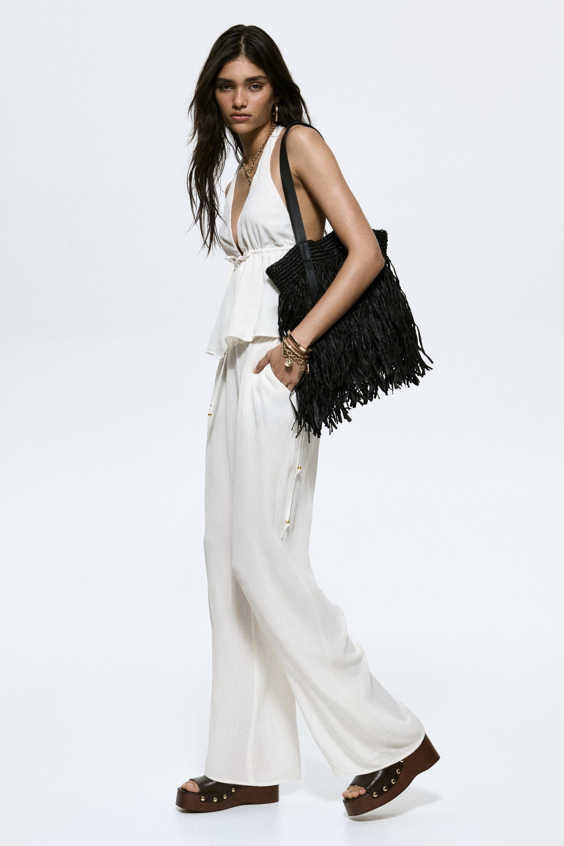 viscose drawstring pants