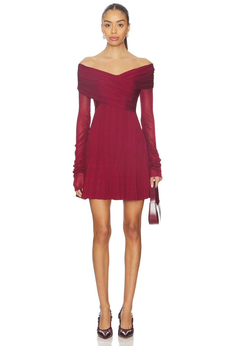 viscose knit mini dress