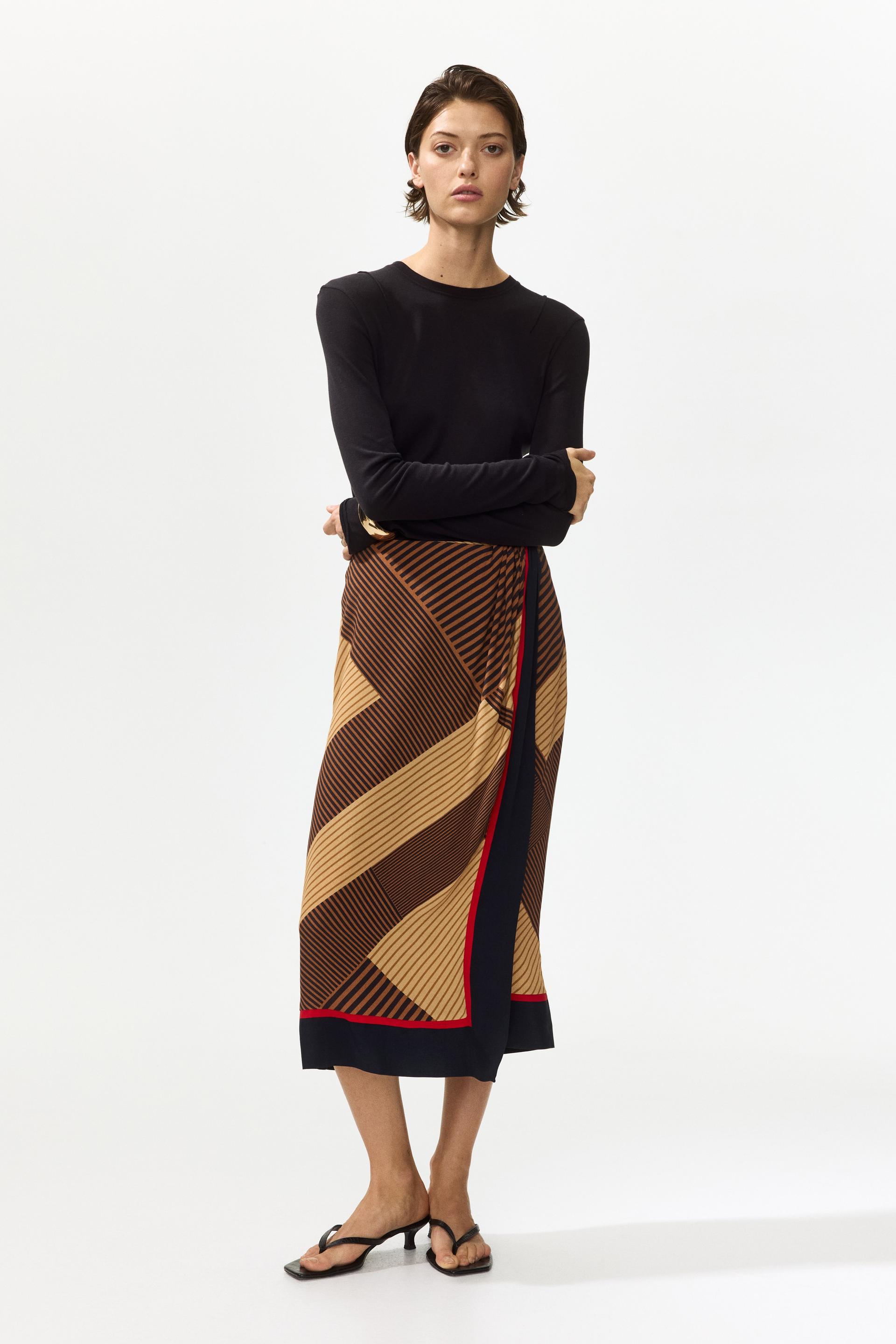 viscose wrap skirt