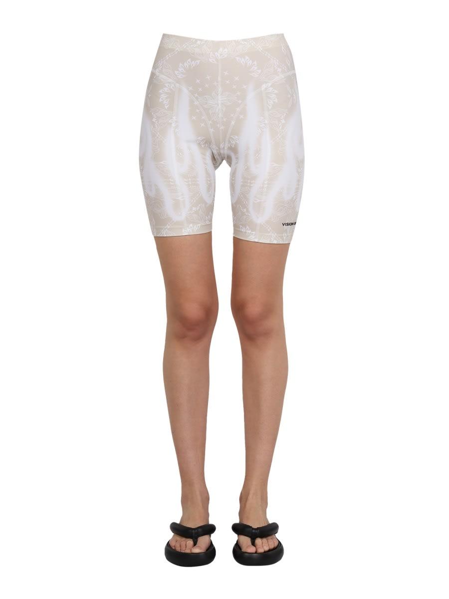 vision of super paisley pattern cyclist bermuda