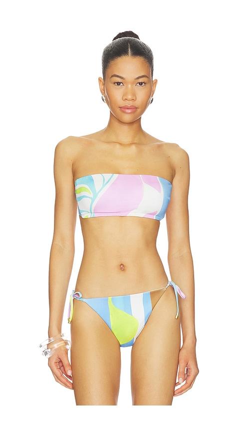 vitamin a nala bandeau bikini top in baby blue,pink.
