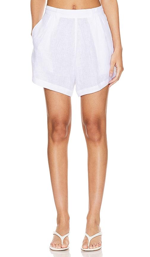 vitamin a the getaway short in white.