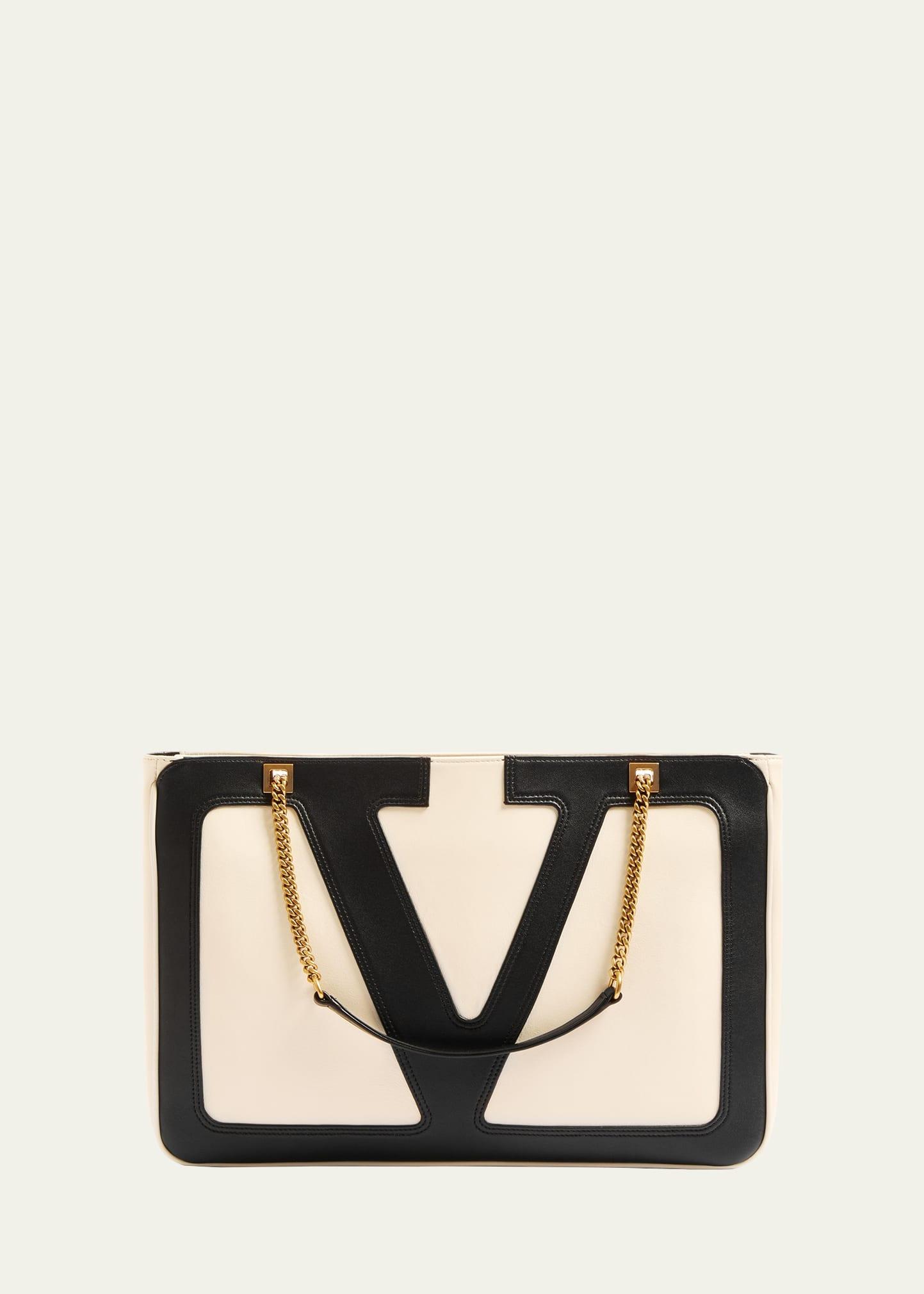 viva superstar medium leather tote bag