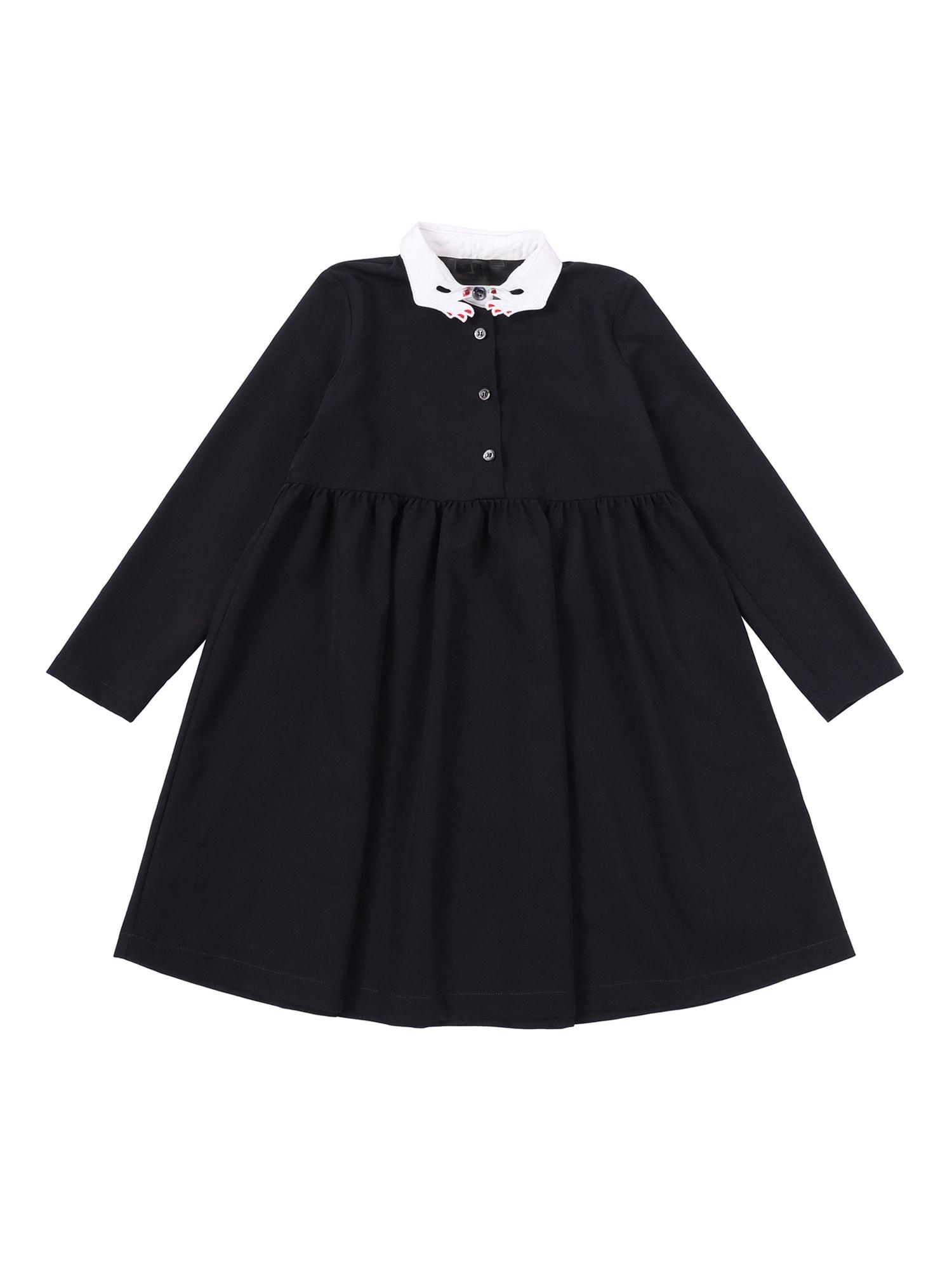 vivetta blue dress with hands insert