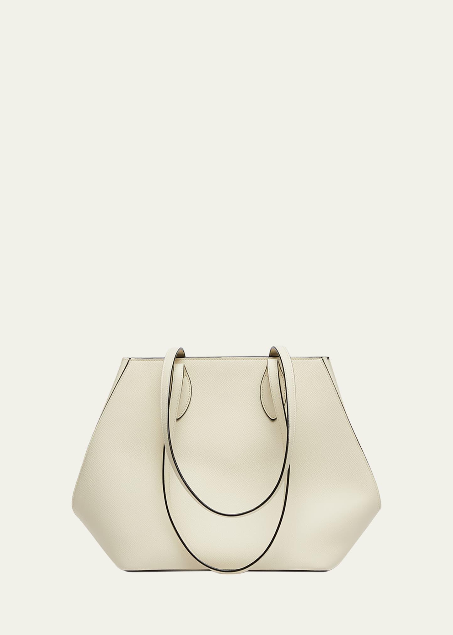 vivi small leather tote bag