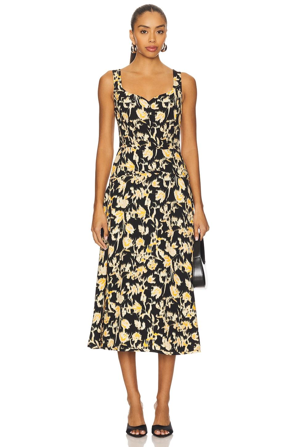 vivi sweetheart midi dress