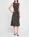 viviana floral silk midi dress