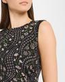 viviana floral silk midi dress