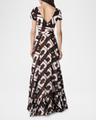 vivianna geometric-print maxi wrap dress