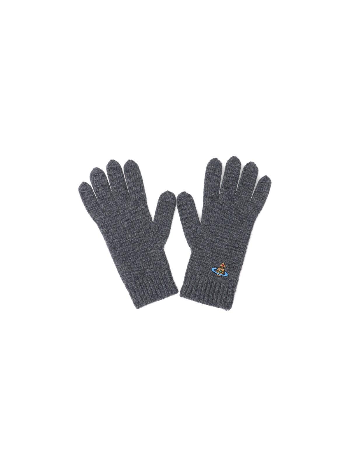 vivienne westwood 'orb' cashmere gloves