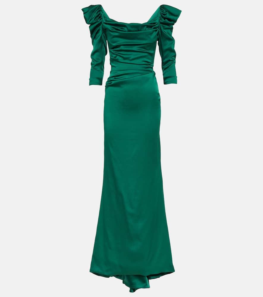 vivienne westwood astral draped satin gown