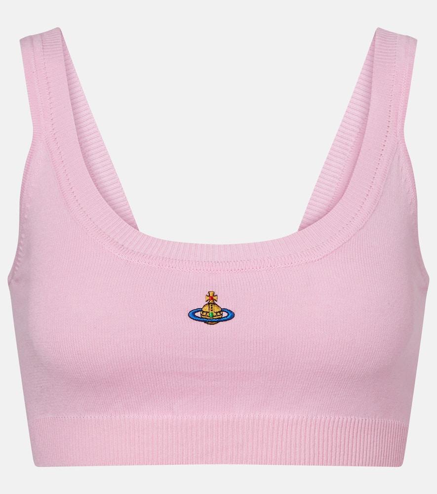 vivienne westwood bea cotton and cashmere bra top