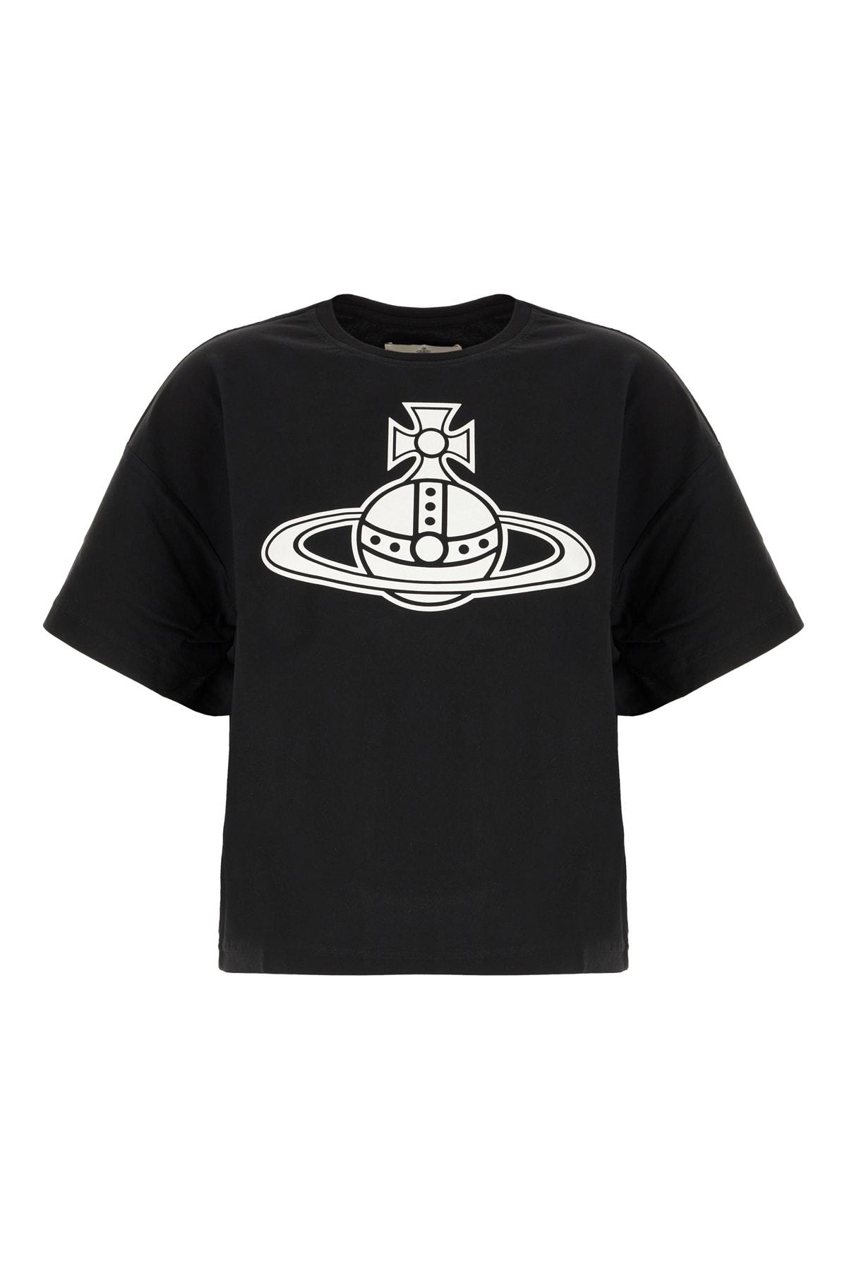 vivienne westwood black cotton t-shirt