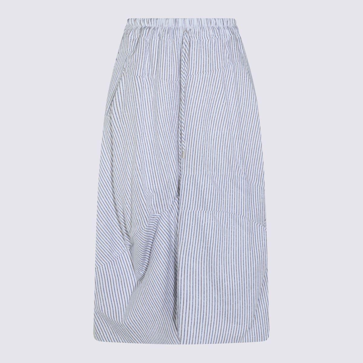 vivienne westwood blue and brown cotton skirt