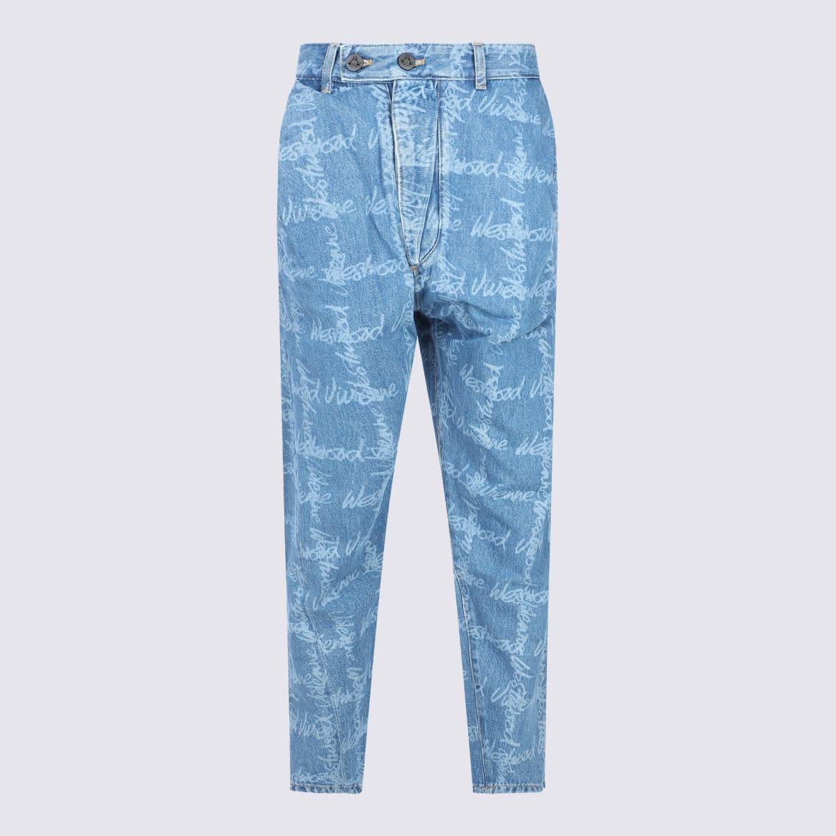 vivienne westwood blue cotton jeans