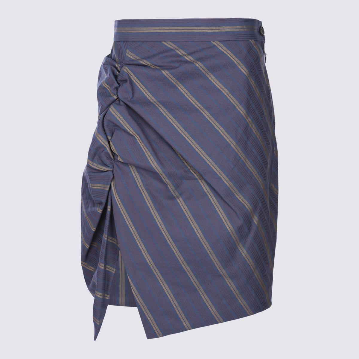 vivienne westwood blue cotton skirt
