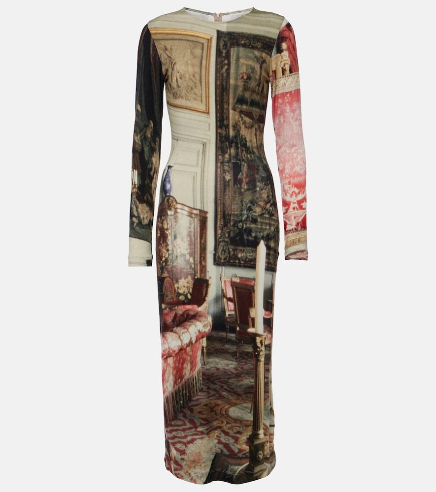 vivienne westwood boulle printed midi dress