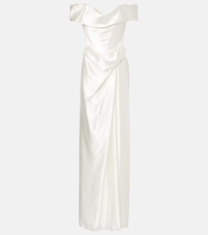 vivienne westwood bridal mabel silk satin bustier gown