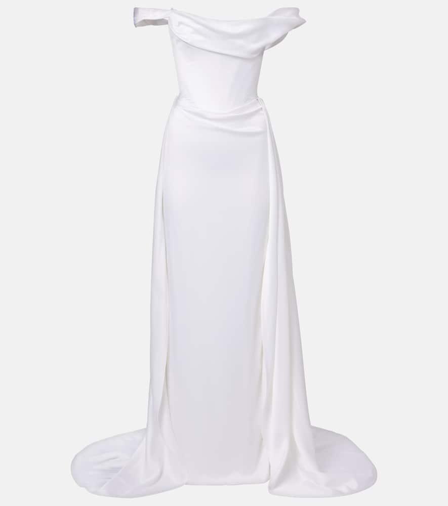 vivienne westwood bridal nova grace satin bustier gown