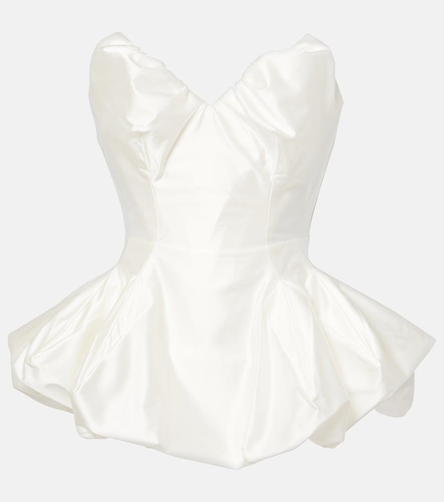 vivienne westwood bridal raven peplum satin corset