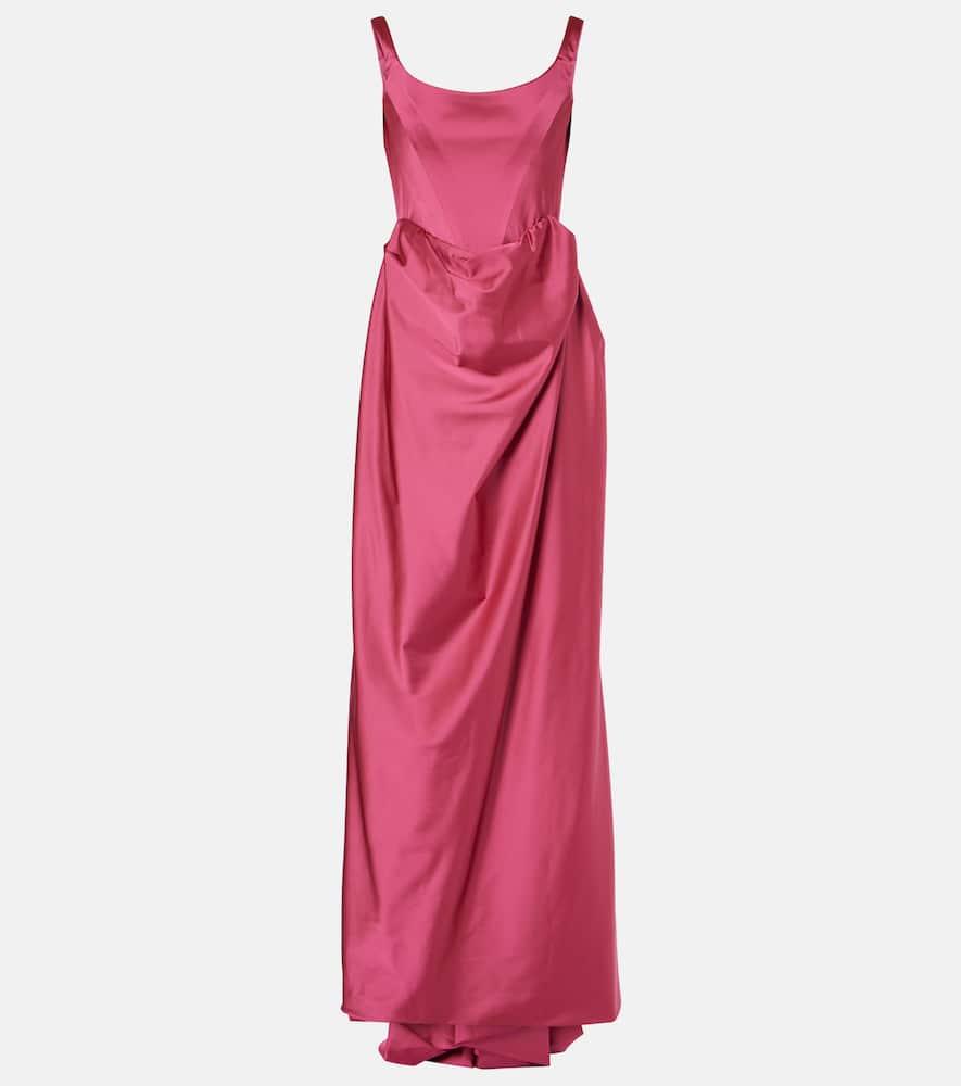 vivienne westwood crêpe satin corset gown