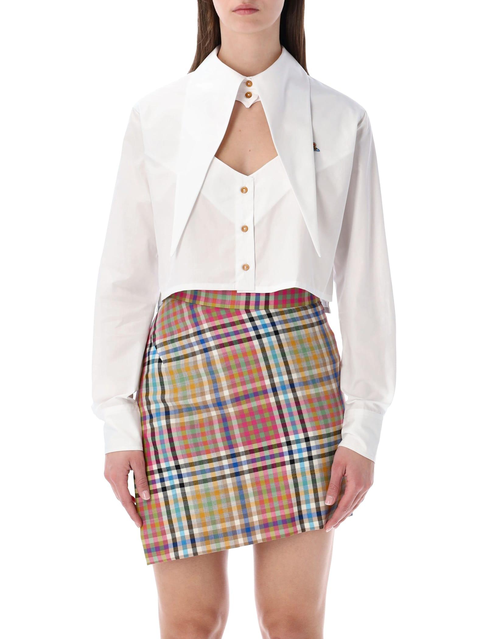 vivienne westwood cut-off heart cotton shirt