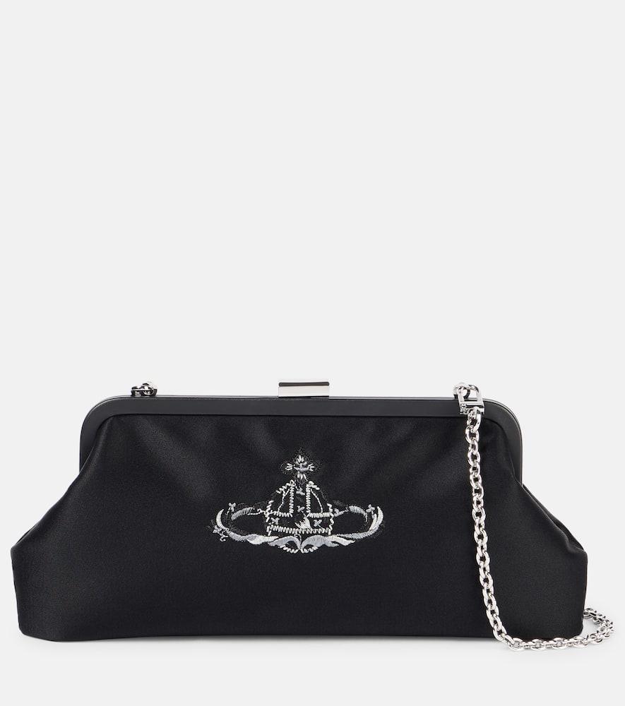 vivienne westwood dorothy embroidered satin clutch