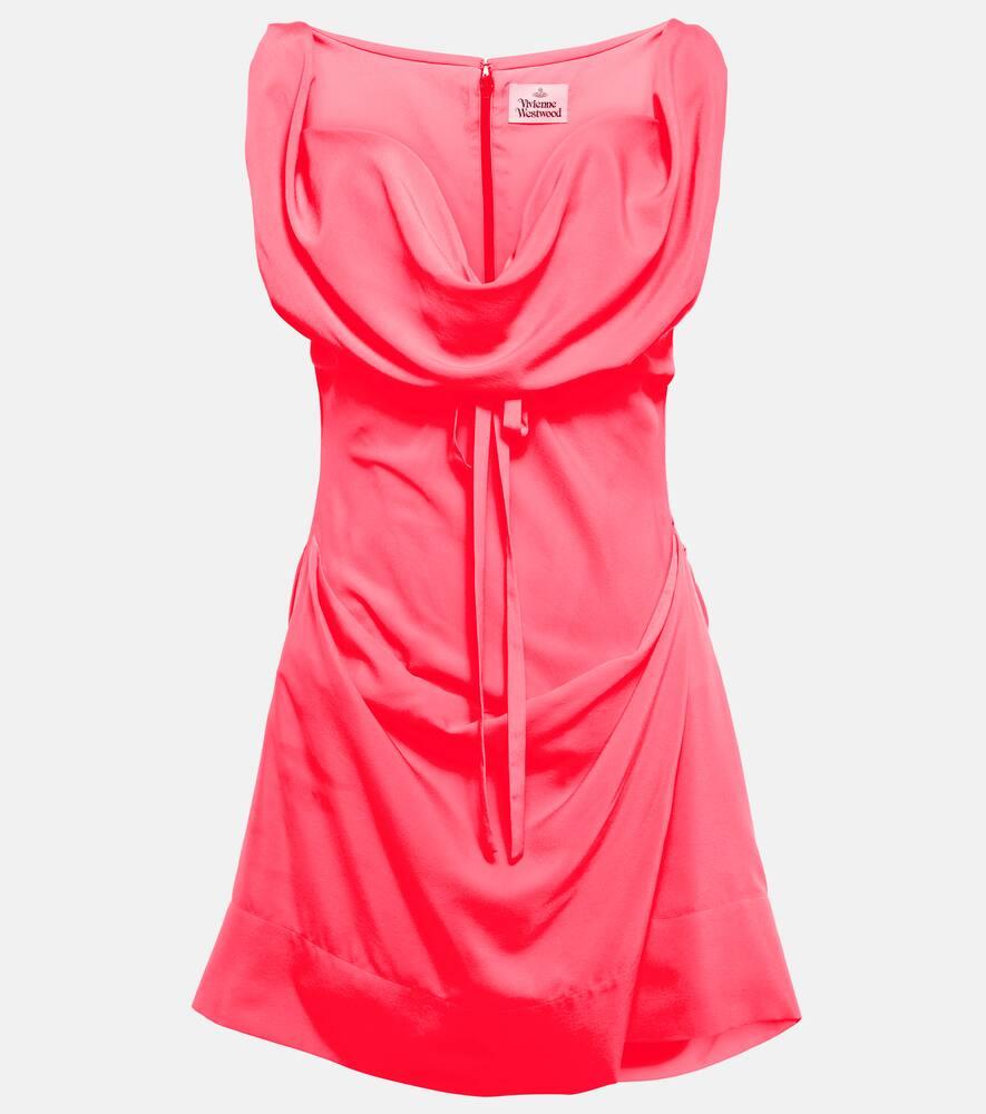 vivienne westwood draped crêpe minidress
