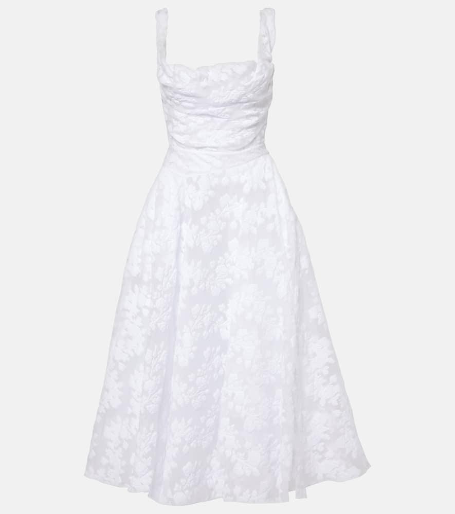 vivienne westwood draped midi dress