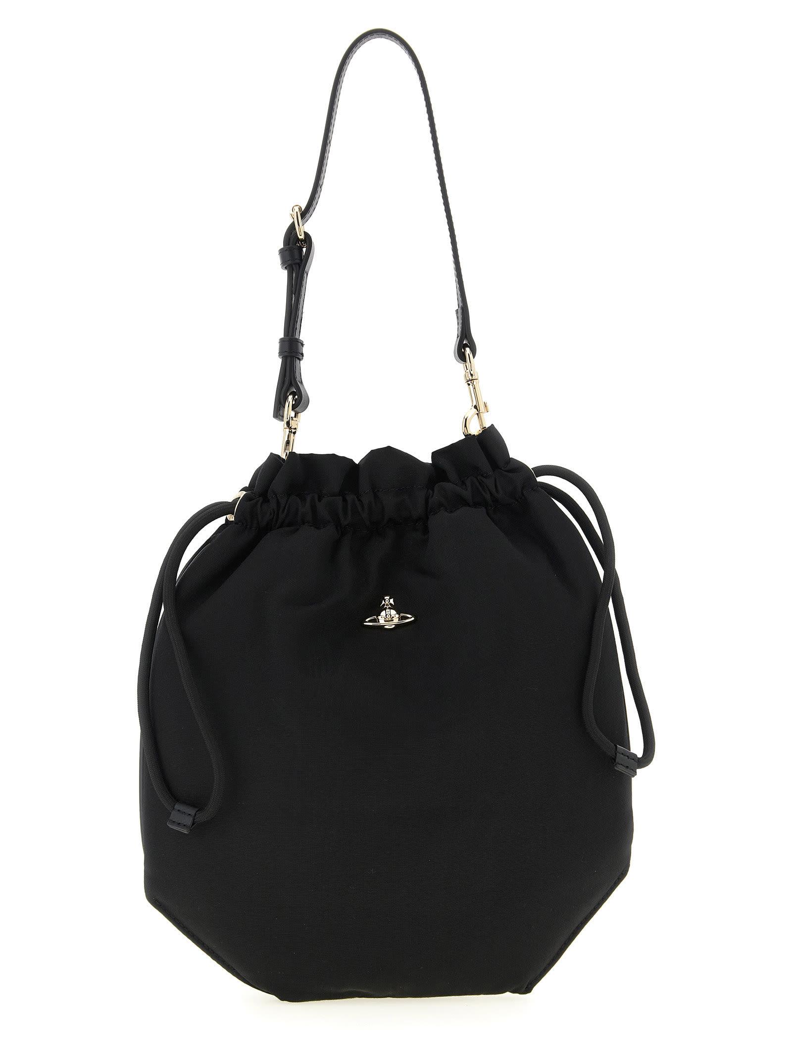 vivienne westwood drawstring pouch handbag