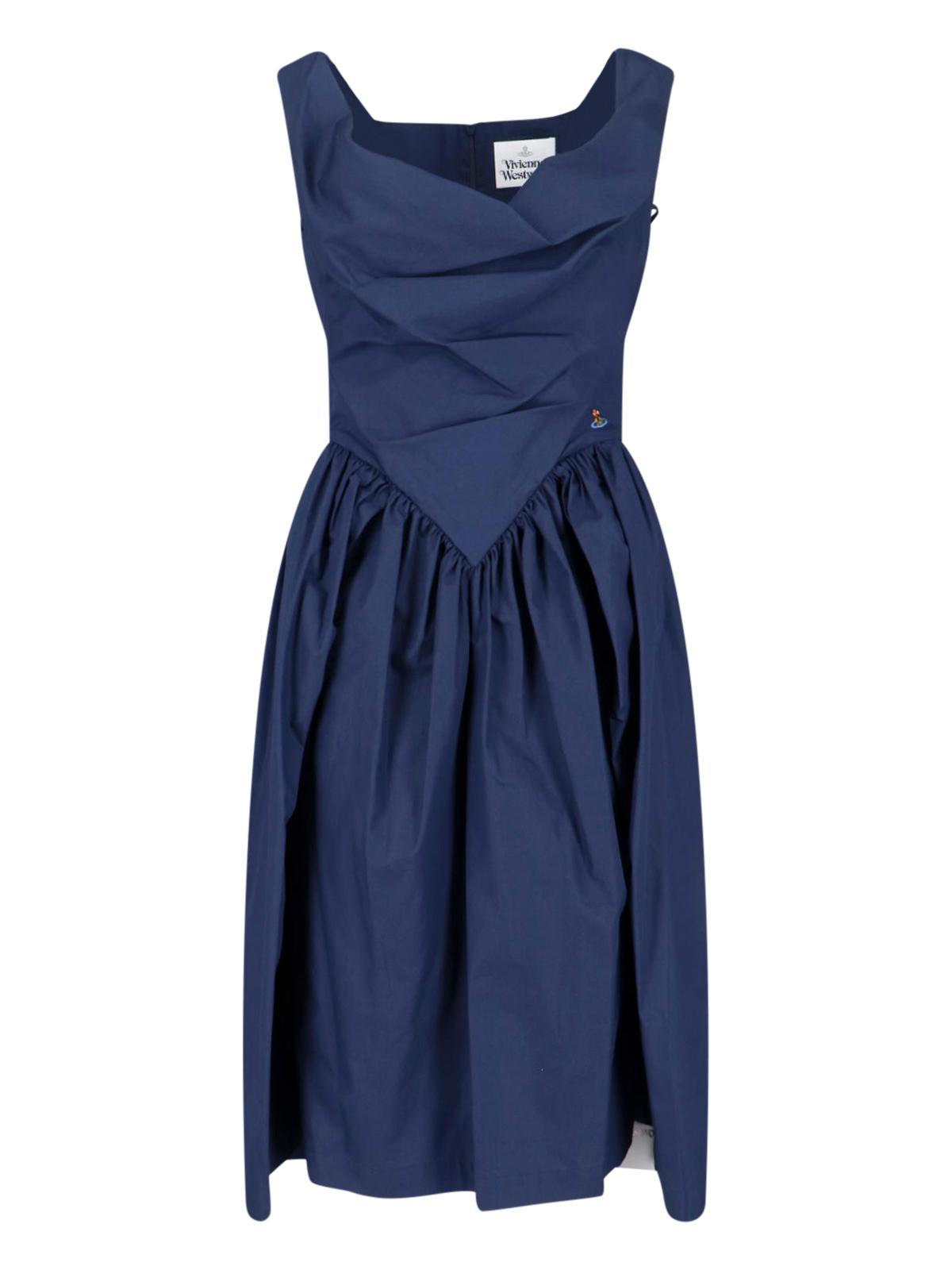 vivienne westwood dresses blue cotton - women