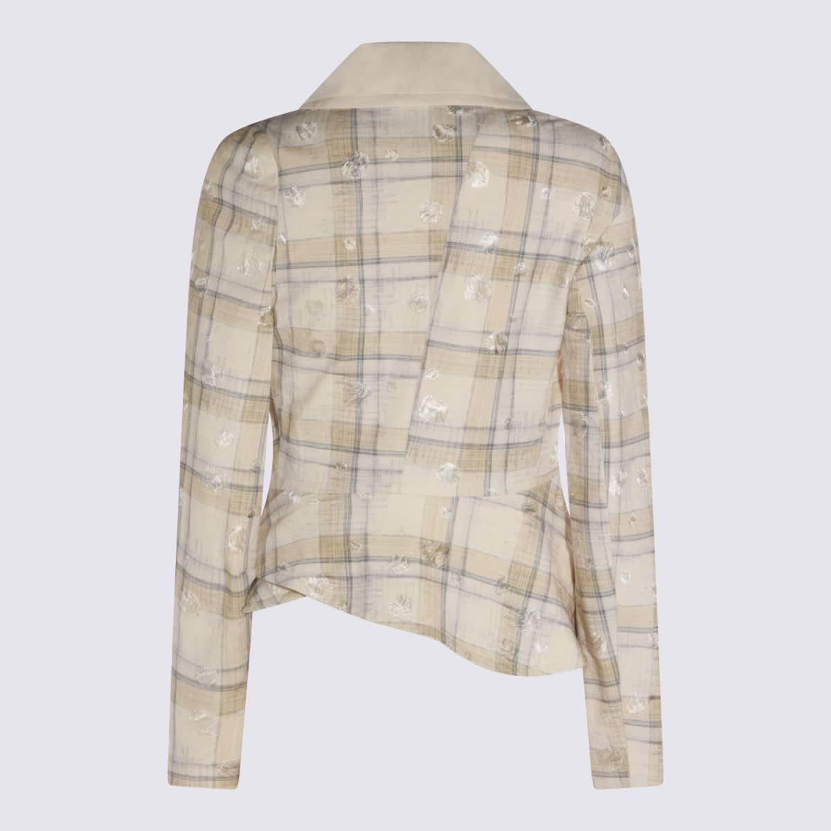 vivienne westwood ecru check blazer
