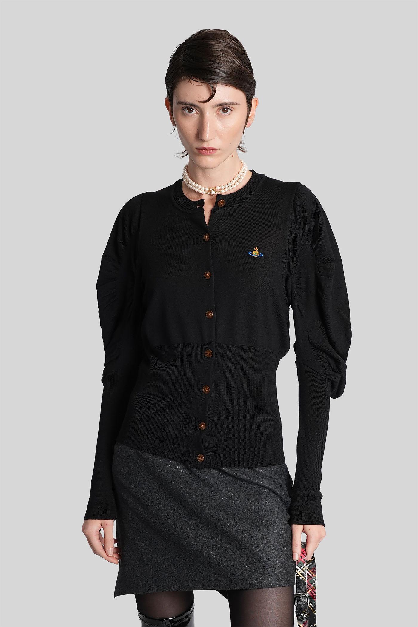 vivienne westwood eli cardigan in black wool