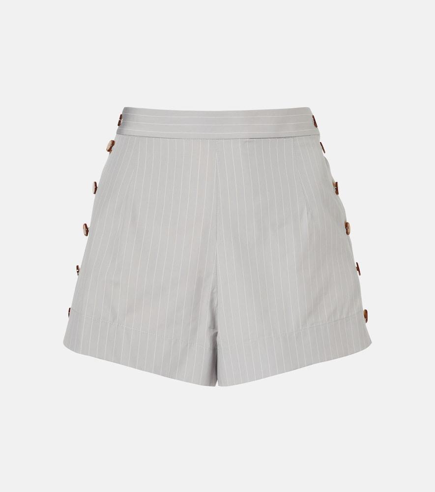 vivienne westwood elle pinstripe cotton shorts