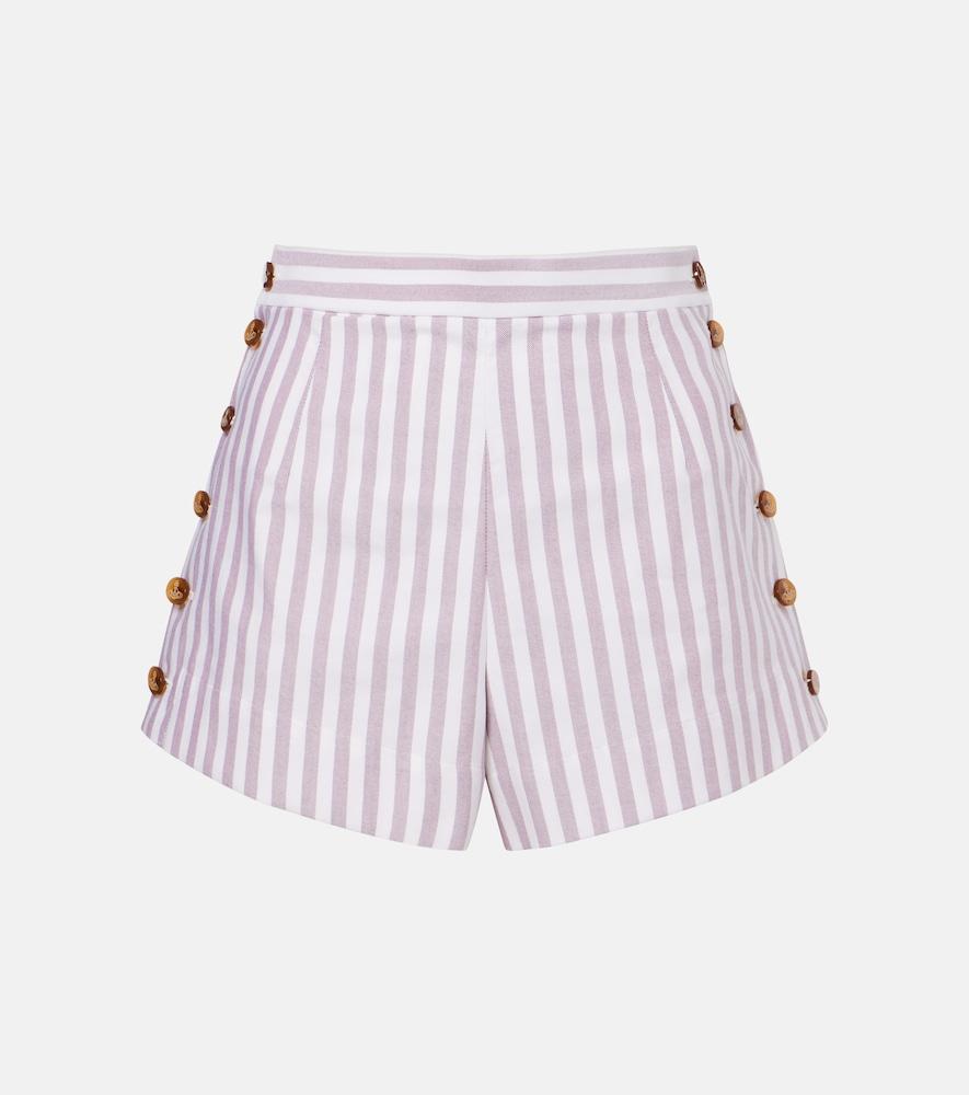 vivienne westwood elle pinstripe cotton shorts