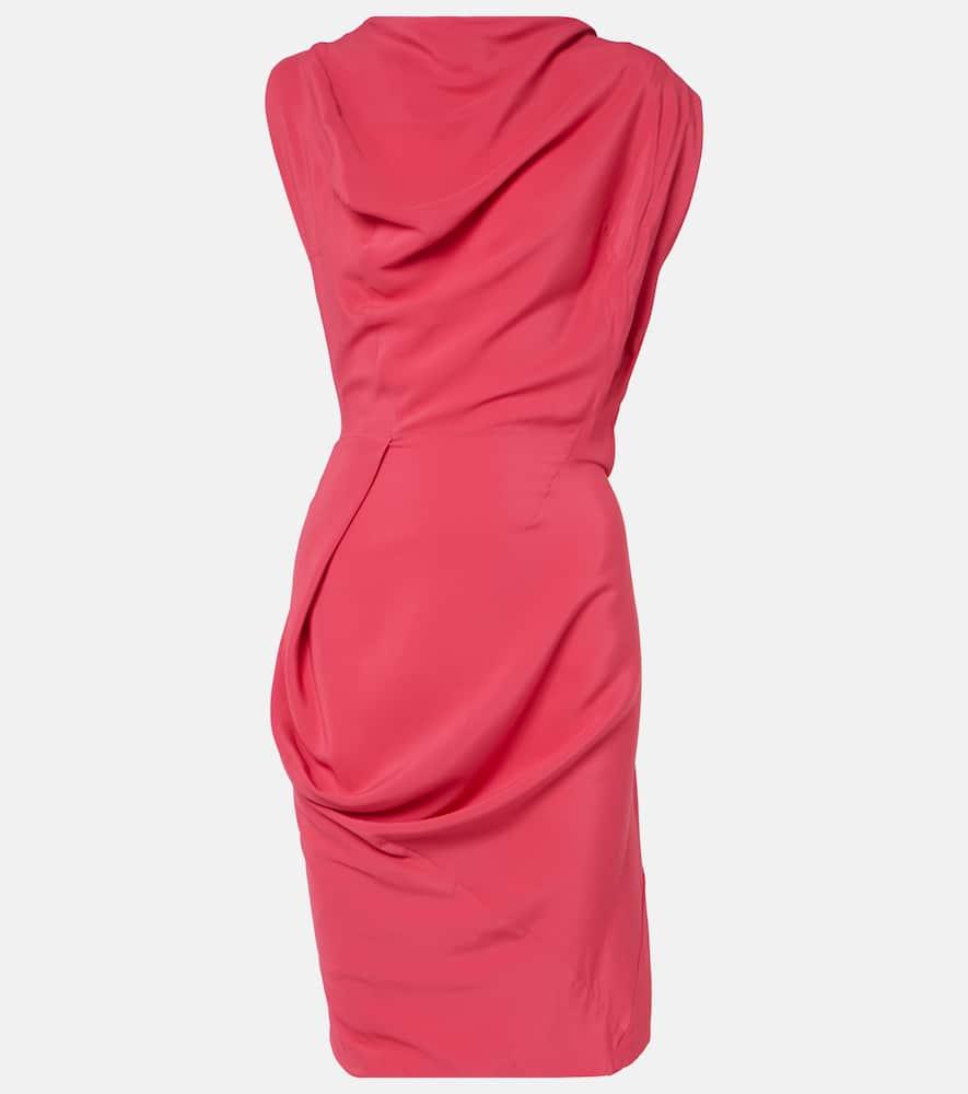 vivienne westwood fond draped midi dress
