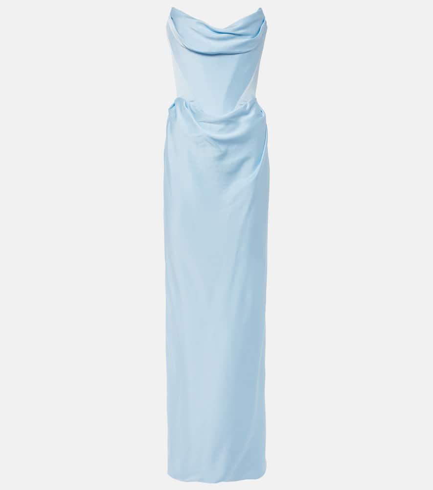 vivienne westwood galaxy strapless satin gown