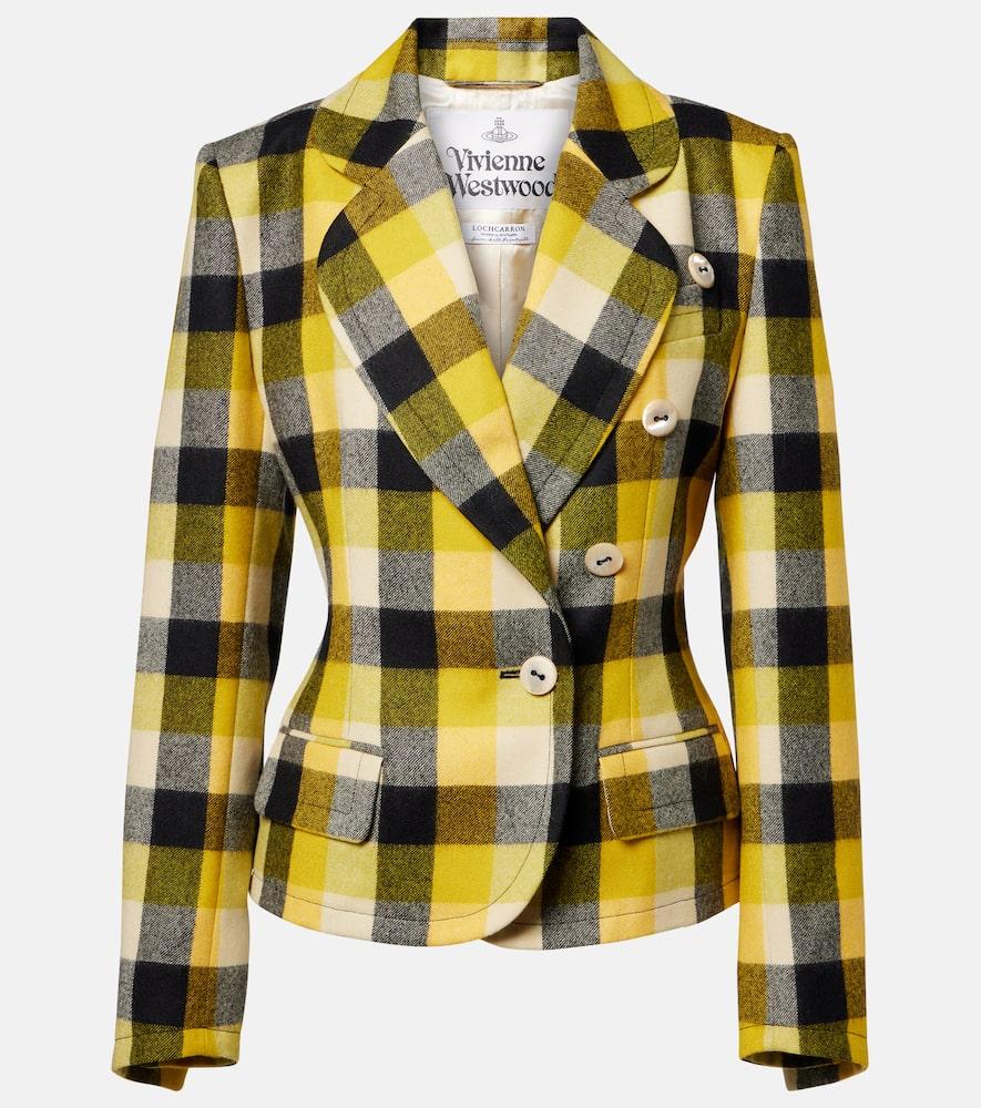 vivienne westwood georgia checked virgin wool blazer