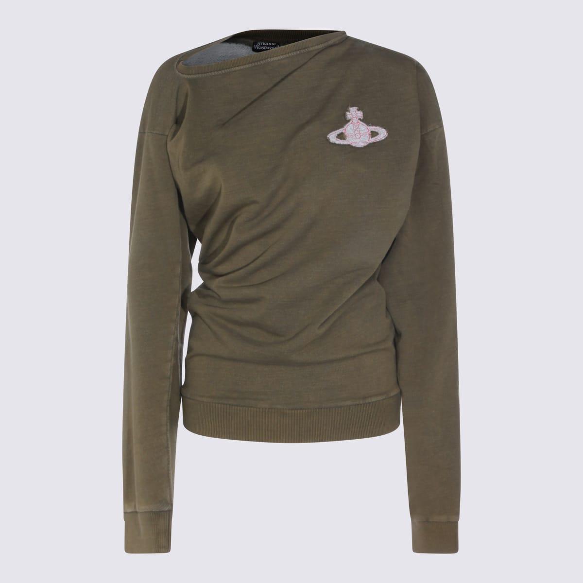 vivienne westwood green cotton sweater
