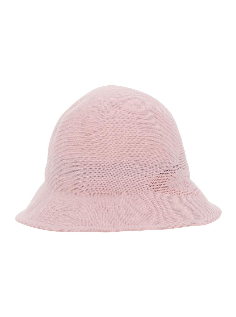 vivienne westwood hat thermo bucket hat pink with blend cotton and tech fabric details for women