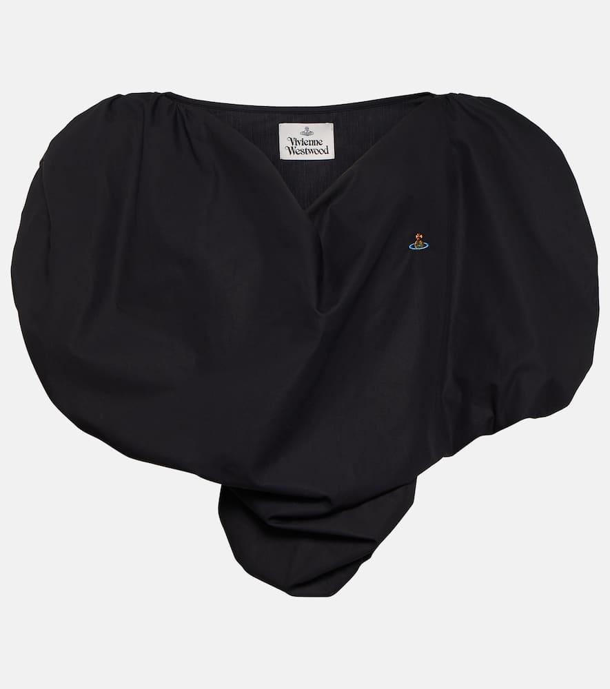 vivienne westwood heart cotton crop top