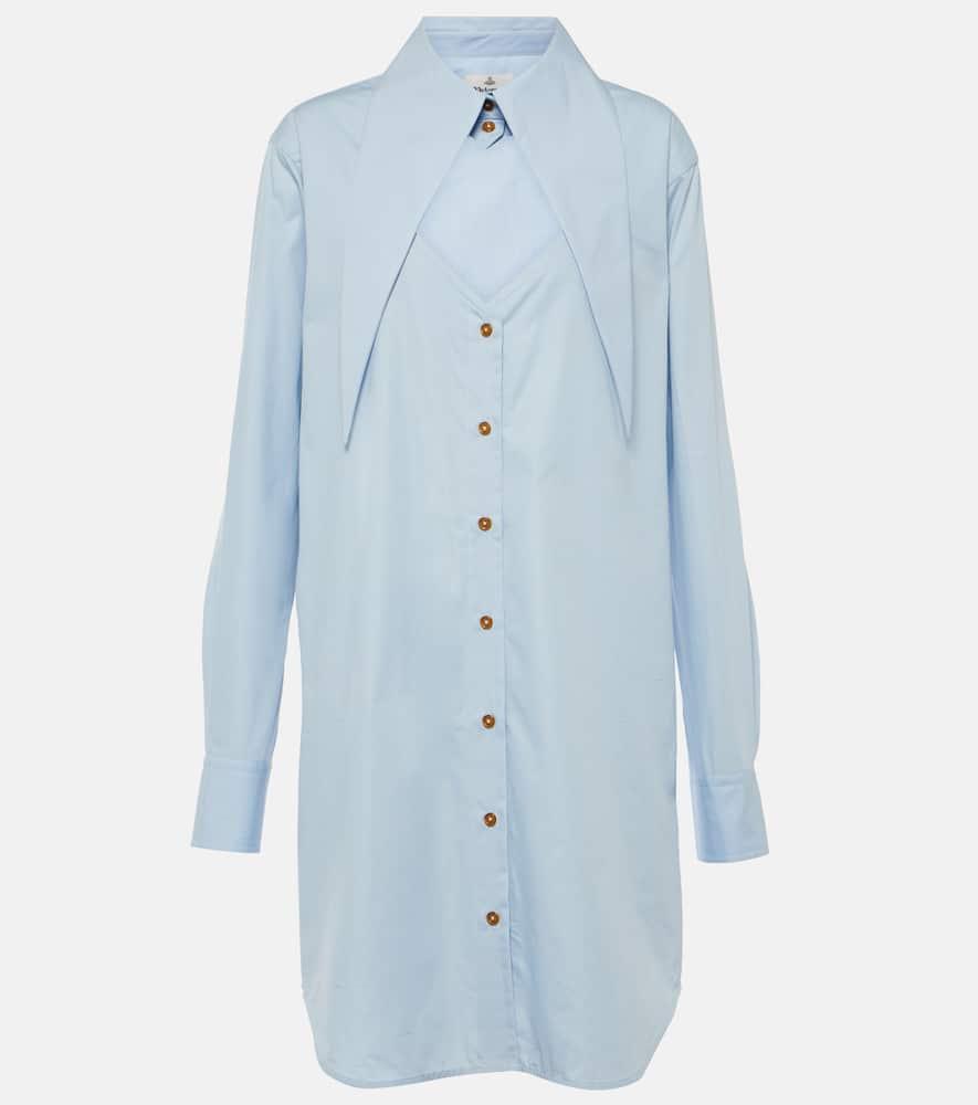 vivienne westwood heart cutout cotton shirt dress