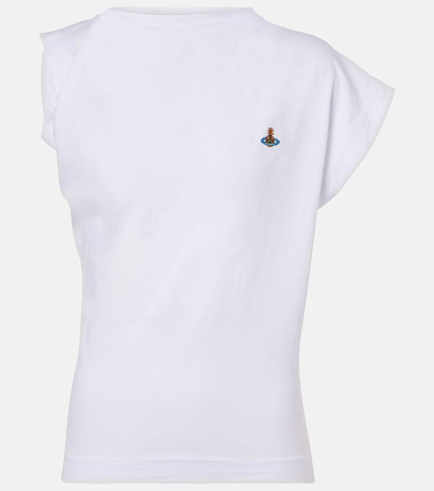vivienne westwood hebo asymmetric cotton jersey t
