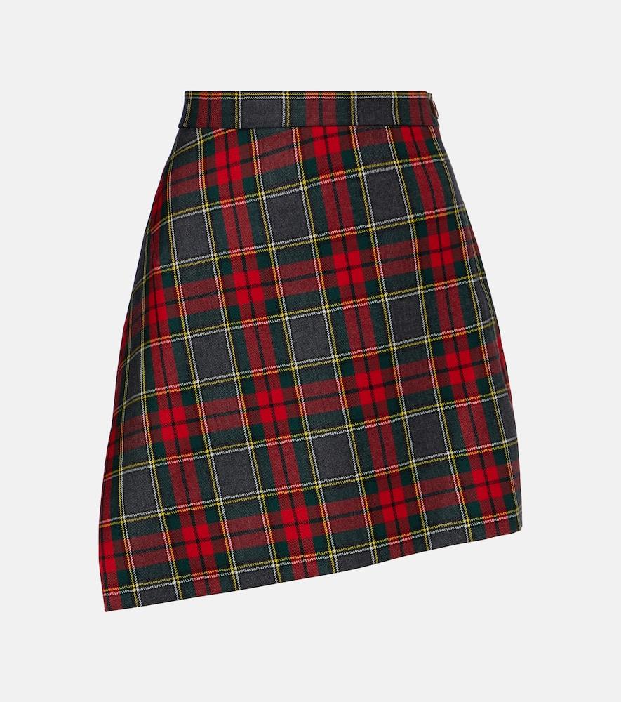 vivienne westwood infinity plaid virgin wool miniskirt