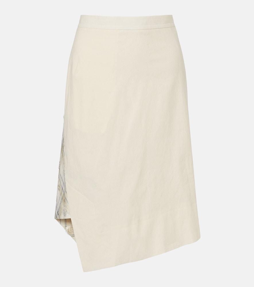 vivienne westwood infinity tartan cotton midi skirt