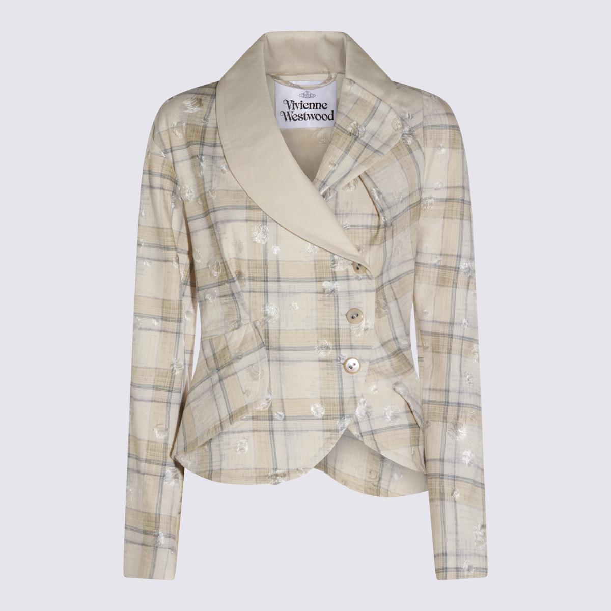 vivienne westwood jackets beige co vi ea - women