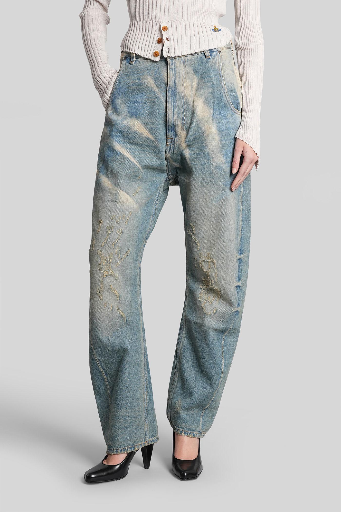 vivienne westwood jeans in blue cotton
