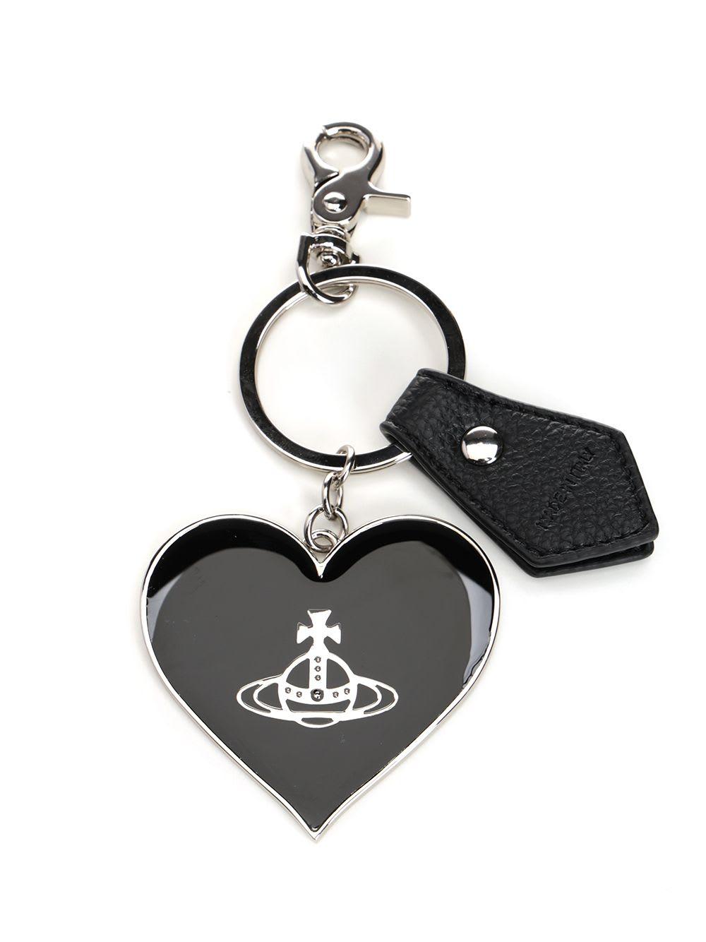 vivienne westwood keychain mirror heart orb