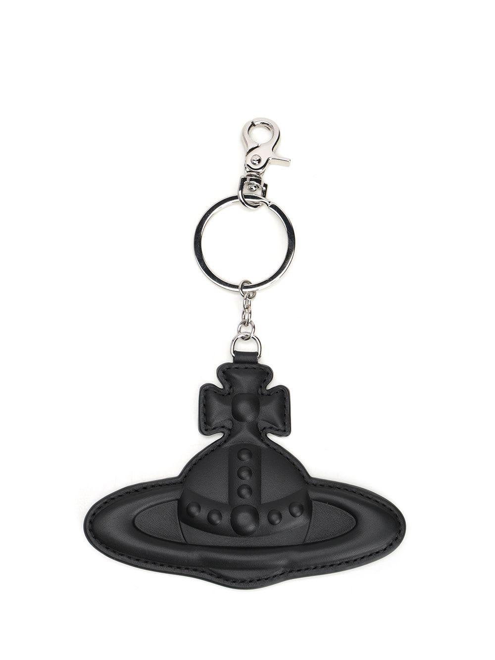 vivienne westwood leather orb keyring